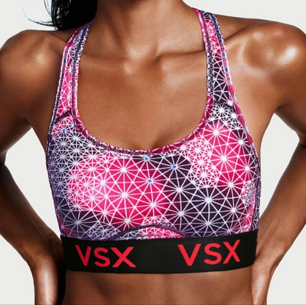 Victoria's Secret VSX Logo Sports Bra, Size M